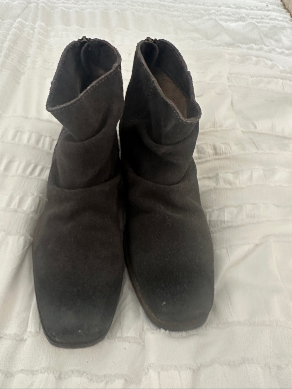 Seychelles Black Suede Slouch Ankle Boots